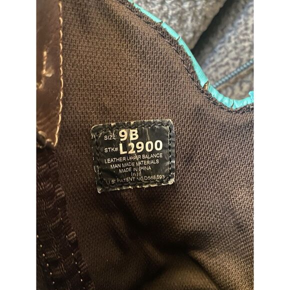 Womens 9 B Justin Cowboy Boots Gypsy L2900 Brown Turquoise Leather Cowgirl - Picture 2 of 9